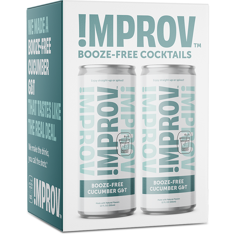 Improv Cucumber Booze Free Cocktail Four Pack