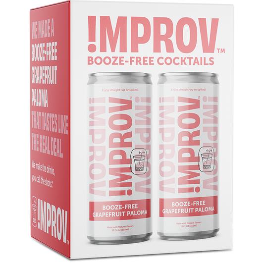 Improv Grapefruit Paloma Booze Free Cocktail Four Pack
